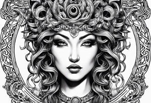 Medusa head tattoo idea