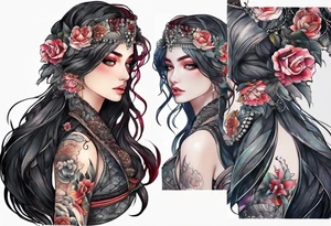 stitching together a wound; deep cut into skin tattoo idea