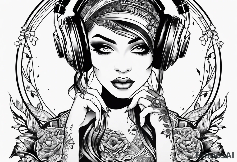 dj decks tattoo idea