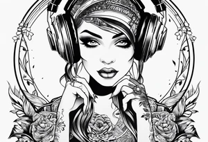dj decks tattoo idea