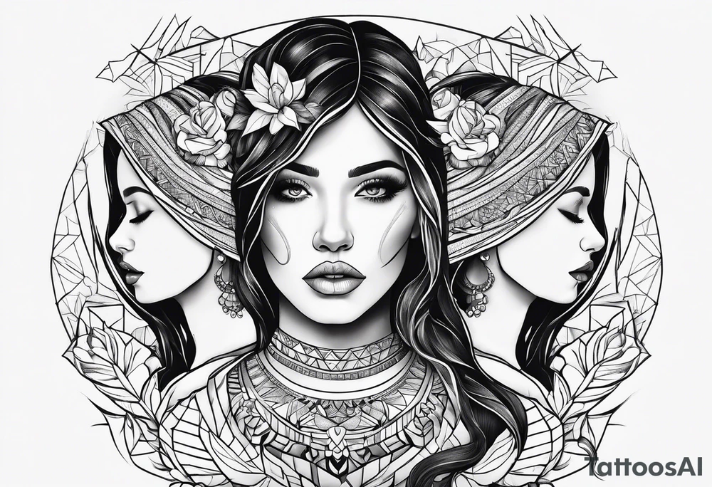 Mom daughters tattoo idea