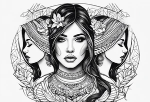 Mom daughters tattoo idea
