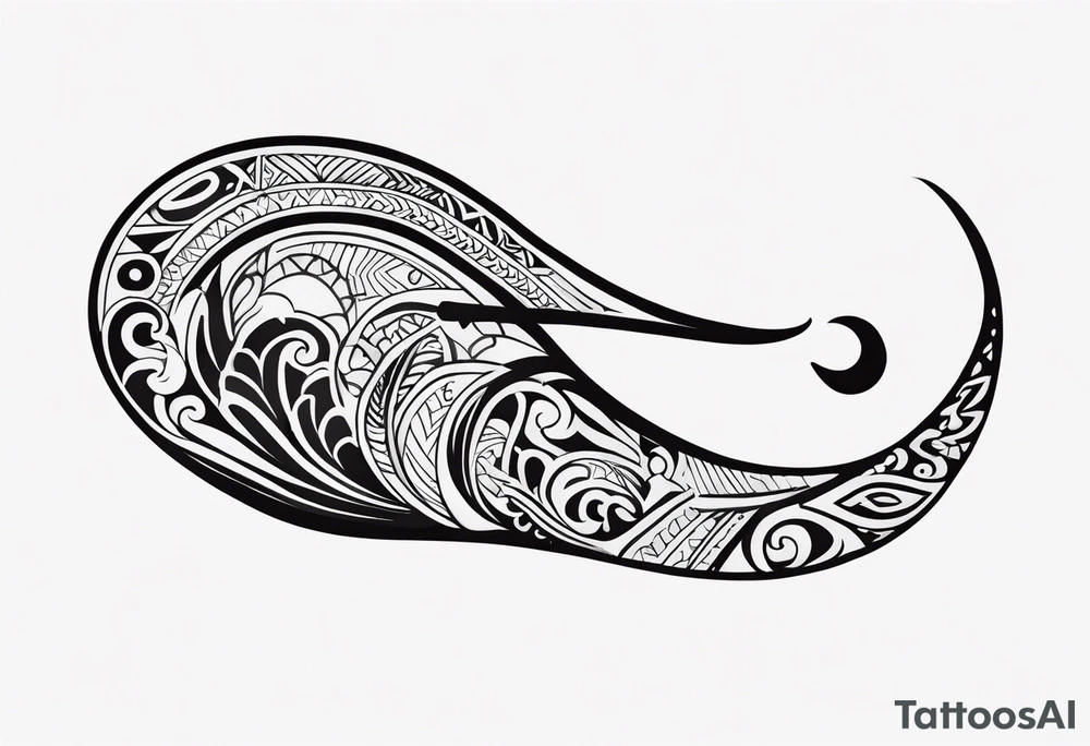 Polynesian maori hook tattoo tattoo idea