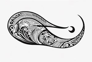 Polynesian maori hook tattoo tattoo idea