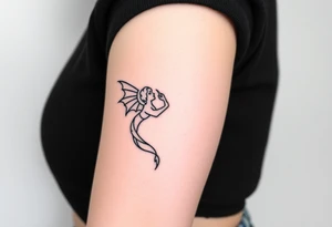 angel and dragon tattoo idea