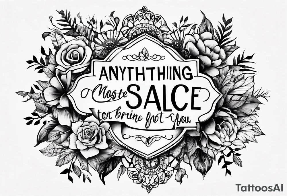 Script tatoo of the quote, "anything or anyone
that does not bring you alive
is too small for you." tattoo idea