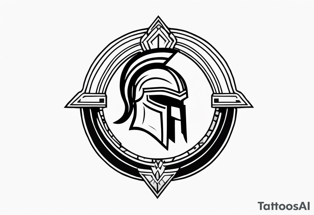 Ancient spartan symbol tattoo tattoo idea