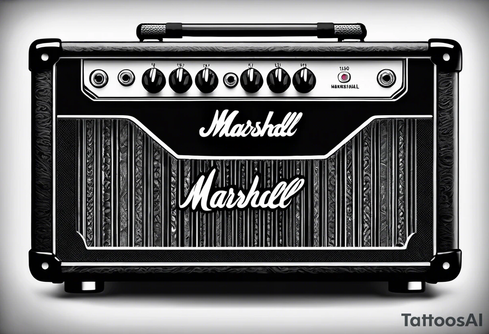 Marshall amplifier tattoo idea
