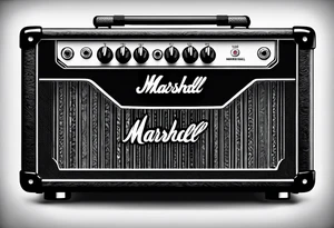 Marshall amplifier tattoo idea