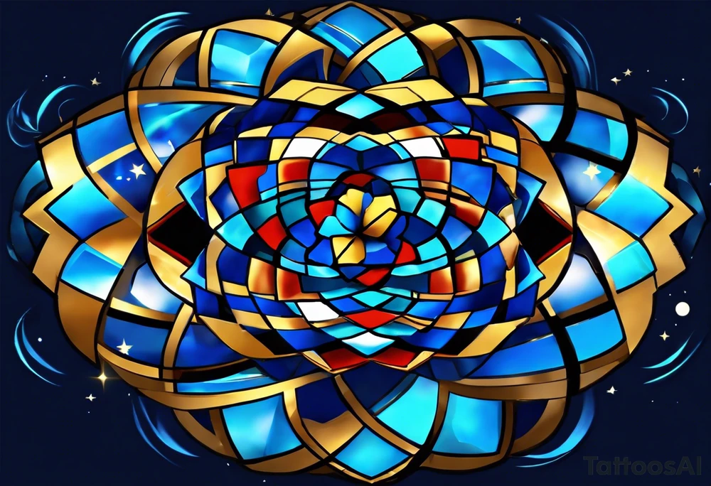 I want a Galaxy spyral tattoo the ones that look like an s shape because they are spinning so fast I want it in all blue but different shades of blue and it will be on my ass cheek so make it cute and conples and very aesthetic tattoo idea