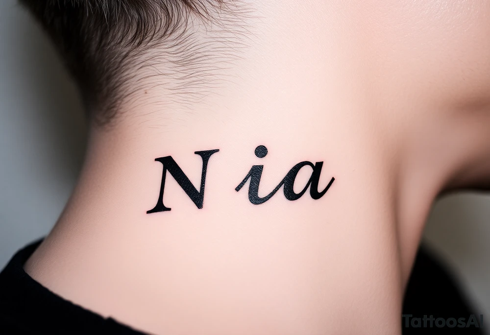 name Nia tattoo idea