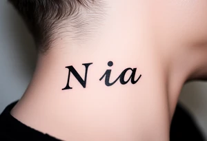 name Nia tattoo idea