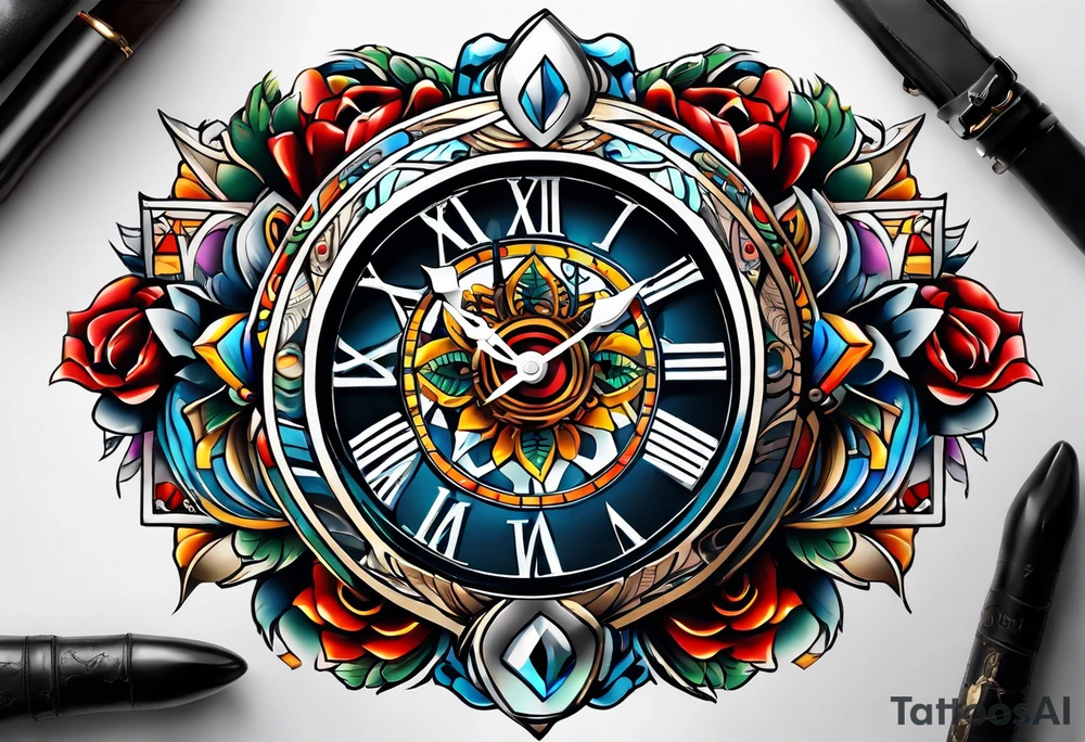 surviver independent and romani watch tattoo idea