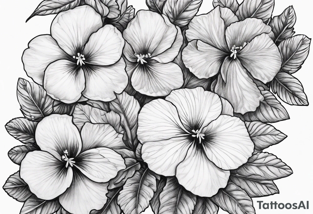 Violets tattoo idea