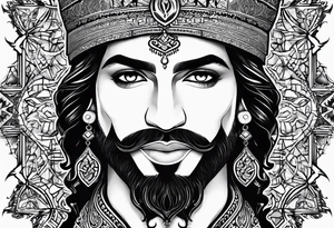 Prince ali in arabic tattoo idea