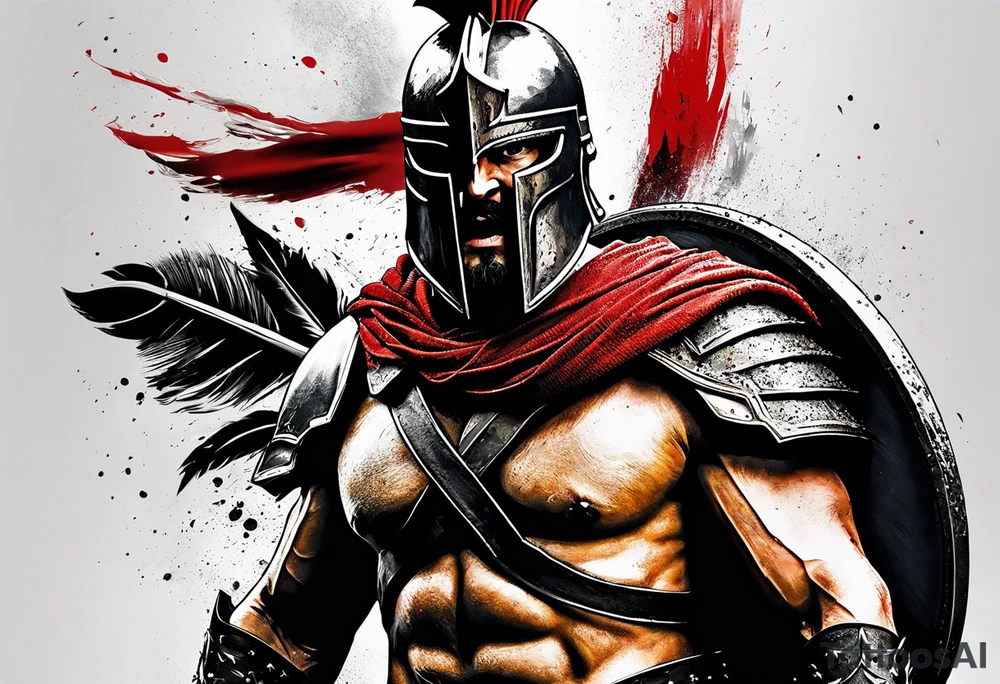 Spartan warrior like the movie 300 tattoo idea