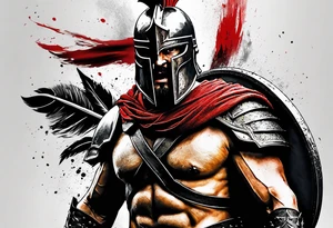Spartan warrior like the movie 300 tattoo idea