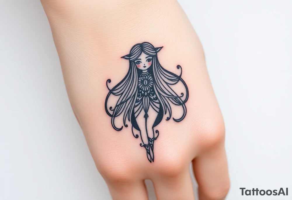 Asian Indian, Gemini, bratz doll tattoo idea