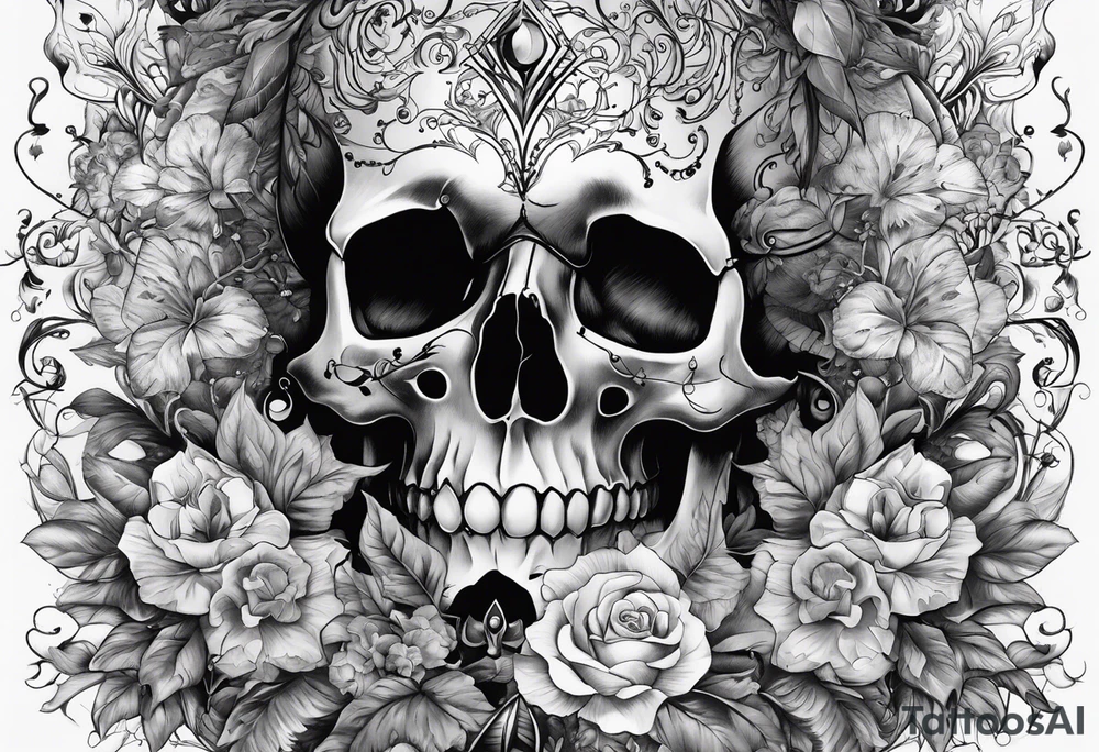 Life and death in opposite environments I don’t want skulls tattoo idea