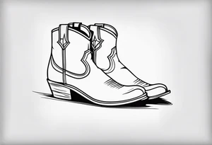 COWBOY BOOT tattoo idea