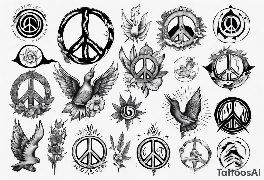 peace tattoo idea