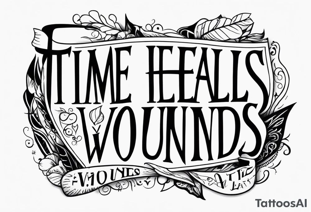 Time heals all wounds tattoo idea