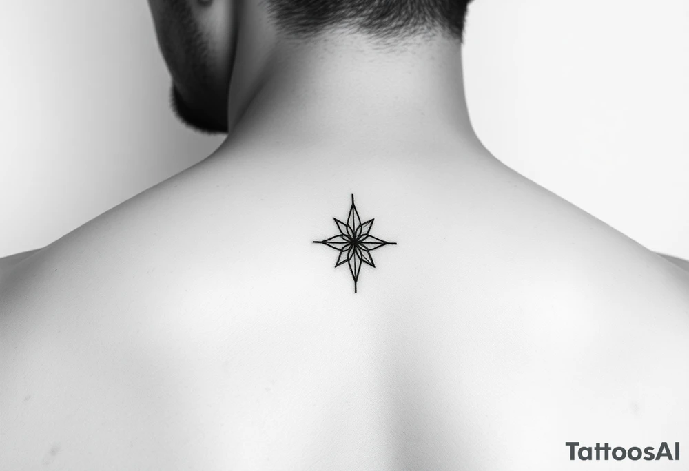 Simple minimalist feminine tattoo small line art on arm tattoo idea