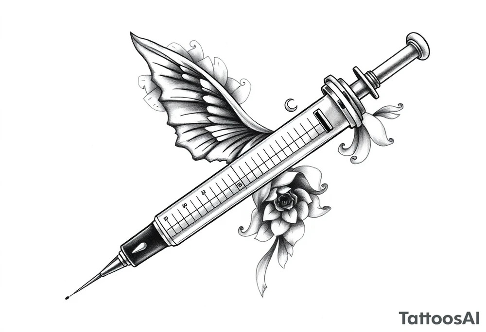 super powers syringe tattoo idea