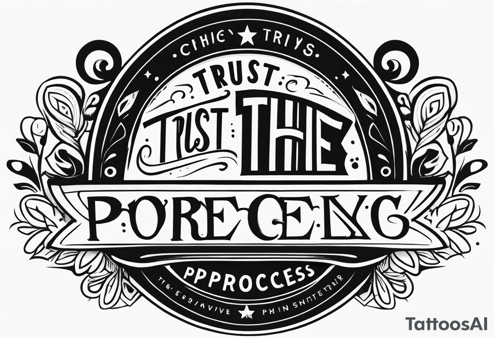 Trust the process tattoo idea