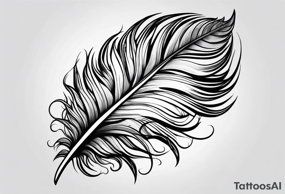 Feather tattoo idea