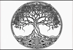 Yggdrasil petit simplist tattoo idea