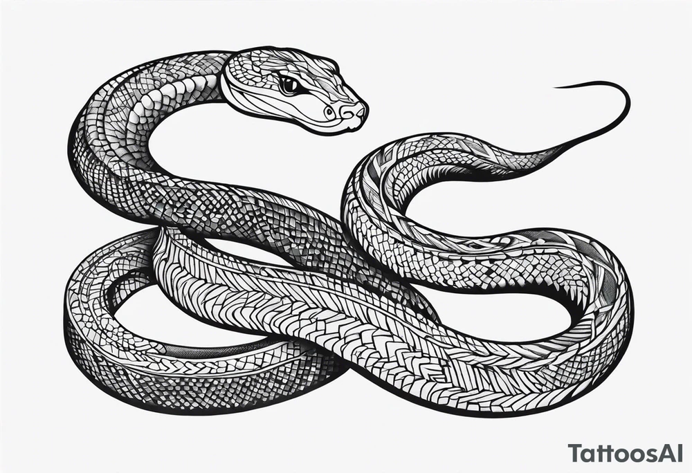 Biblical, snake tattoo idea