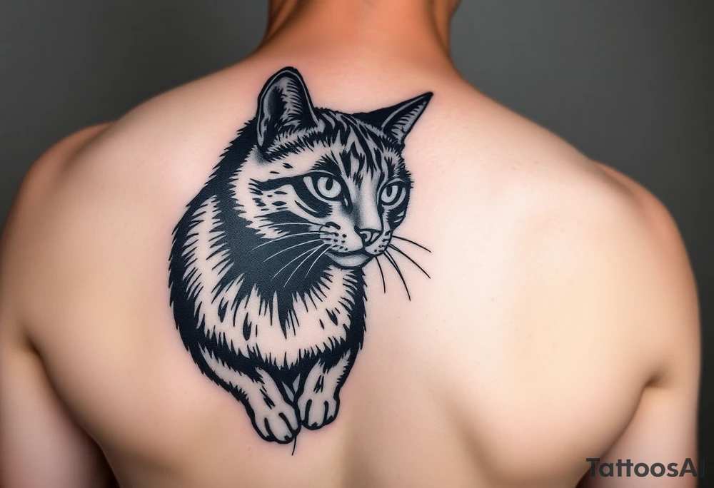 Black Cat tattoo idea