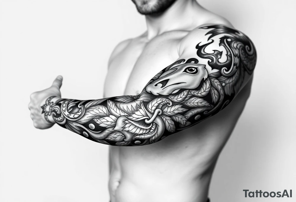 Nordic viking tattoo idea