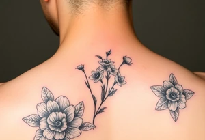 Matchbook with pussywillows on the front like old fine china patterns tattoo idea