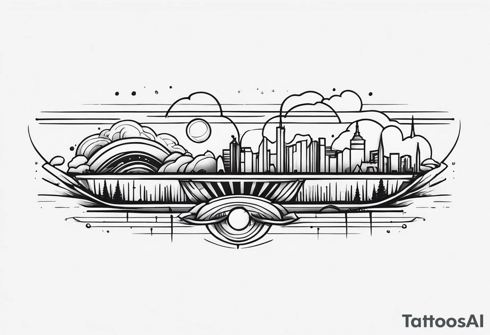 Horizontal Band tattoo idea