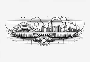 Horizontal Band tattoo idea