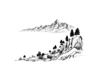 Velaris landscape from ACOTAR tattoo idea