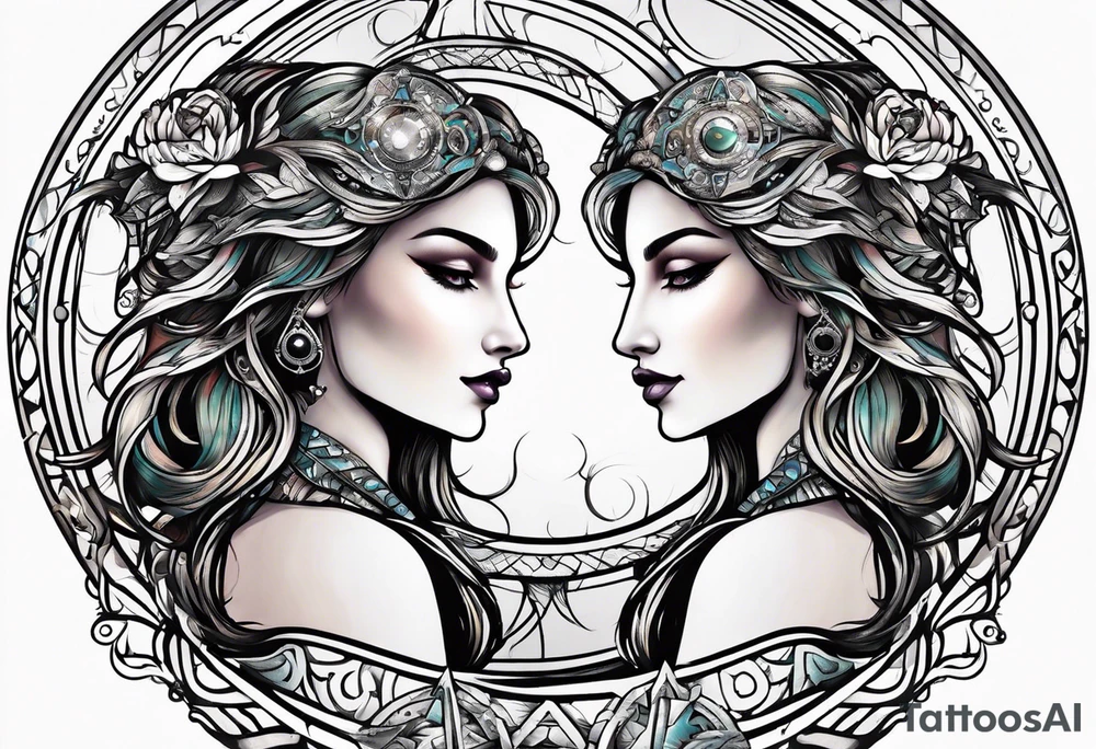 Gemini astrology symbol tattoo idea