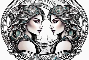 Gemini astrology symbol tattoo idea