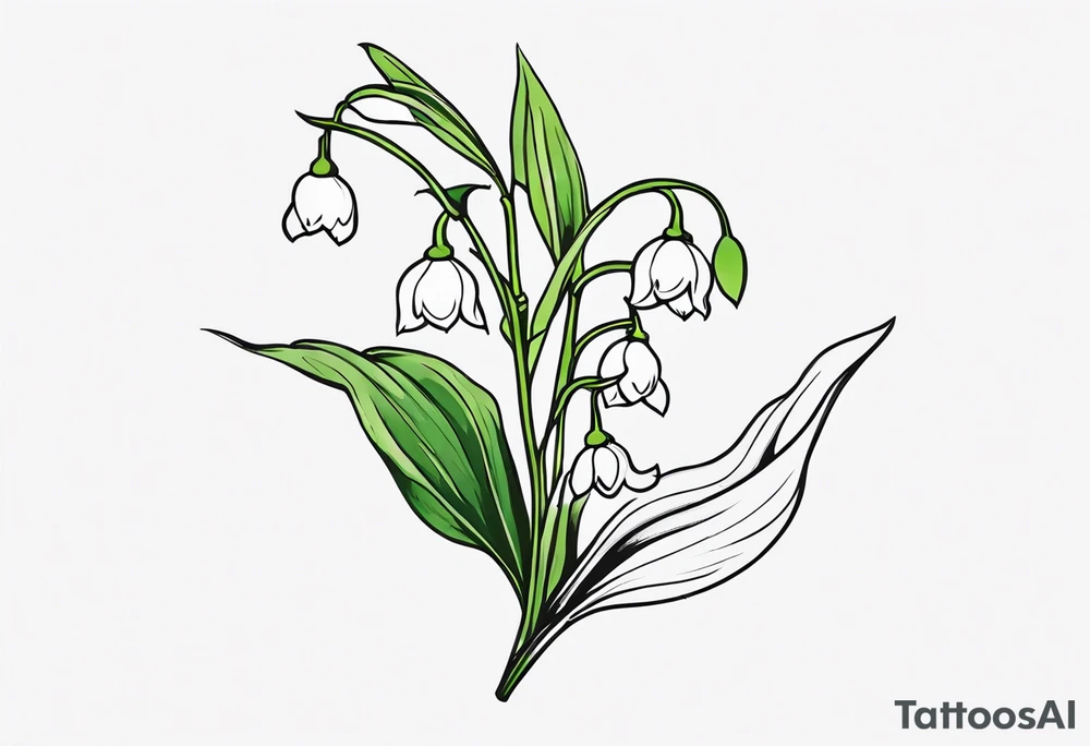 Lily of the valley tattoo idea