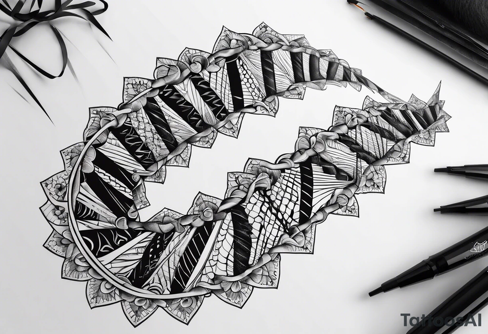 Dna strand tattoo idea