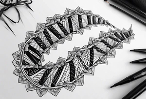 Dna strand tattoo idea