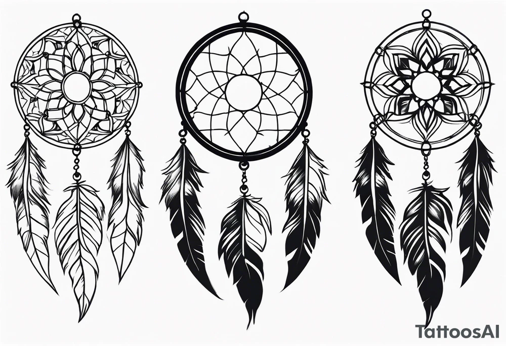 dream catcher tattoo idea