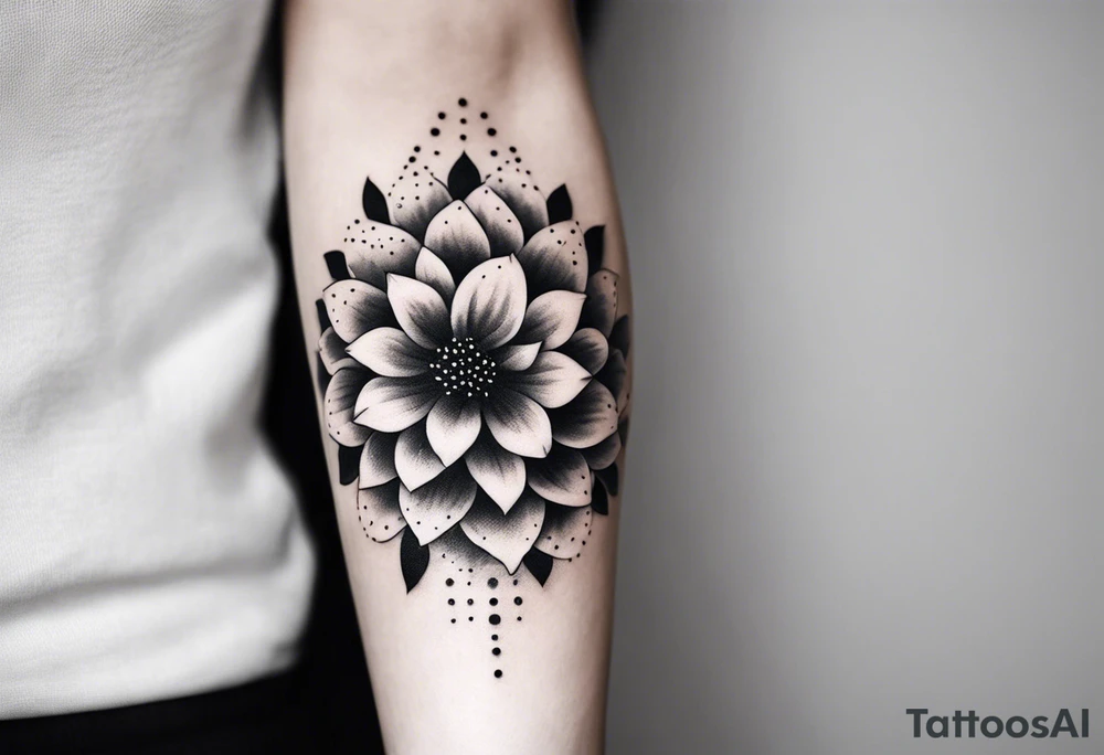flower sleeve tattoo idea