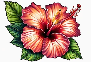 Hibiscus tattoo idea