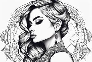 dessin femme allongé tattoo idea