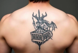 Hecate and Pandora's box, Greek mythology style tattoo idea