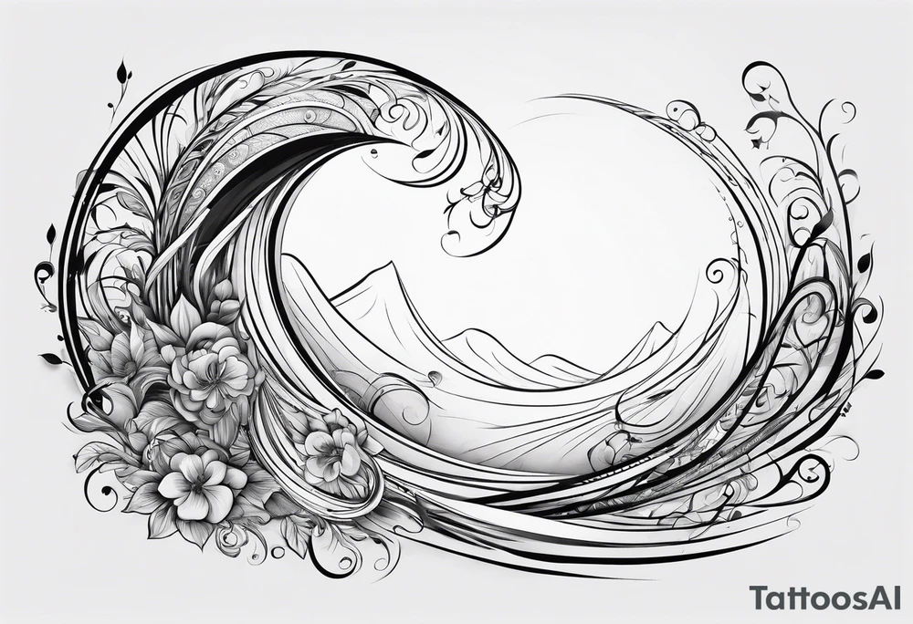 Swirling whirling, sleeve tattoo idea