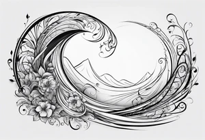 Swirling whirling, sleeve tattoo idea
